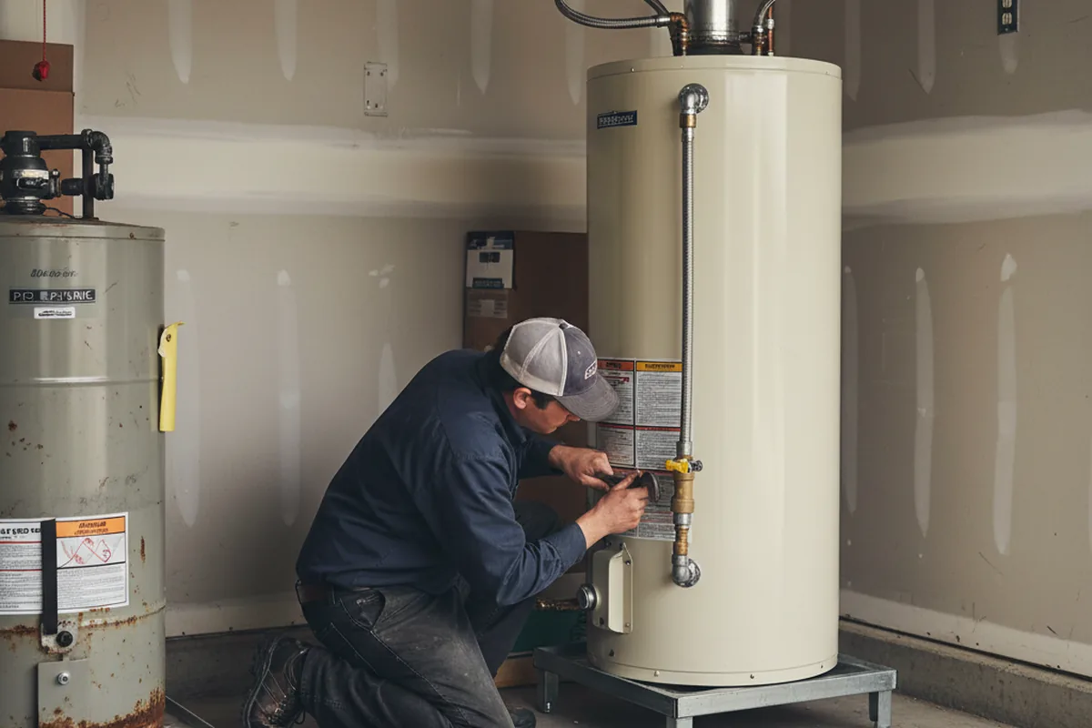 Water heater and shutoff valve replacement in Rocky Mount